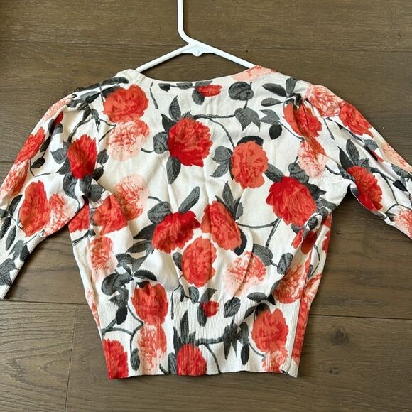 Cropped floral sweater - Picture 3 of 6